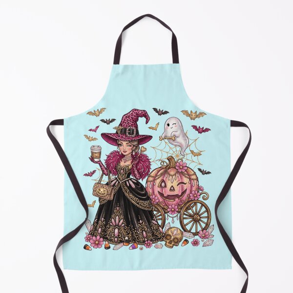 Item preview, Glam Witch Pumpkin Carriage Pink Leopard Halloween designed and sold by BreezifyDesignStudio.