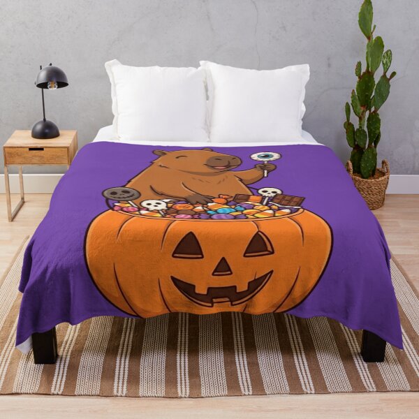 Item preview, Halloween Capybara With Candy Bucket designed and sold by Ivy-Triggs.