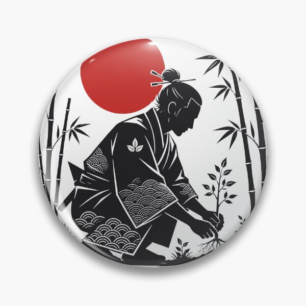 Item preview, The Samurai Gardener - Japanese Enso Tree Planting Art designed and sold by Tsuiho_art.