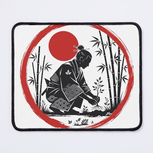 Item preview, The Samurai Gardener - Japanese Enso Tree Planting Art designed and sold by Tsuiho_art.