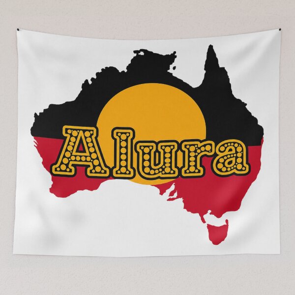 Item preview, Alura Country – Indigenous-Inspired Australian Map Art designed and sold by Indigenous-Aus.