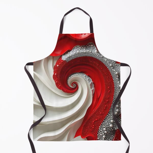 Item preview, Red and White Intricate Spiral Design designed and sold by Vicky Brago-Mitchell®.
