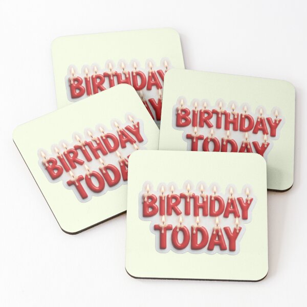 Item preview,  Birthday Today  Candle Lettering Sticker Tee Gifts designed and sold by Love & Papercraft  ⭐️⭐️⭐️.