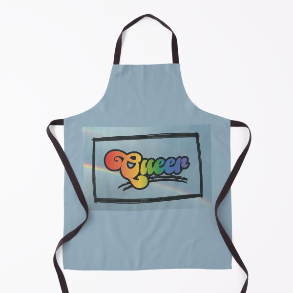 Item preview, Rainbow Sky "Queer" script design designed and sold by art by hannah lang.