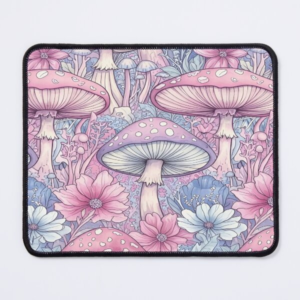 Item preview, Enchanted Forest Floral and Mushroom Pattern in Soft Pastel Shades with Delicate Botanical Elements designed and sold by Matt_Smith.