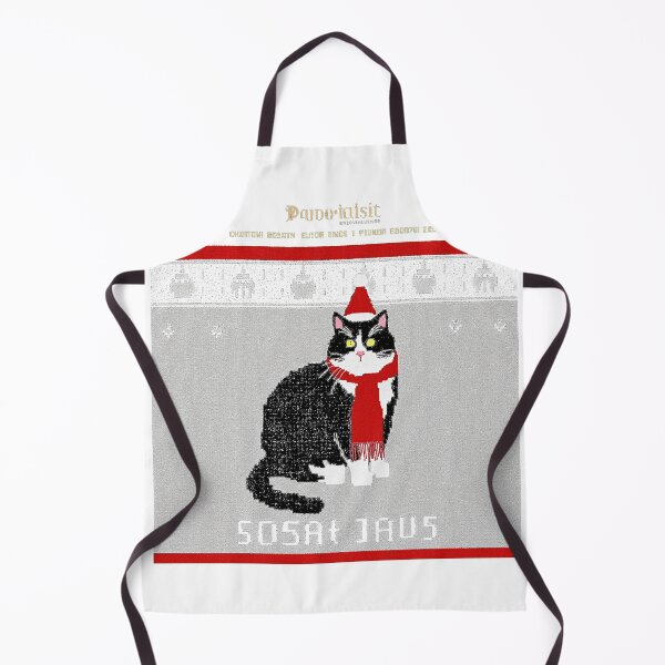 Item preview, Ugly Christmas Sweater Tuxedo Cat Santa designed and sold by icm4639.
