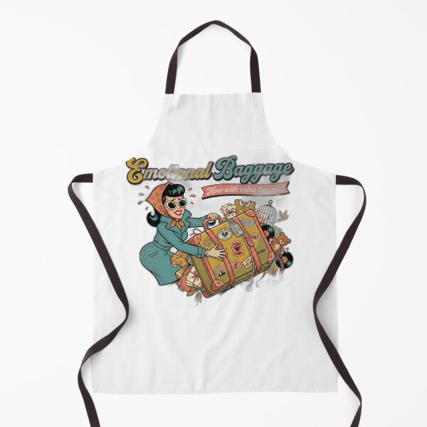 Item preview, Emotional Baggage Retro Travel Poster Sarcastic designed and sold by ryanguas.