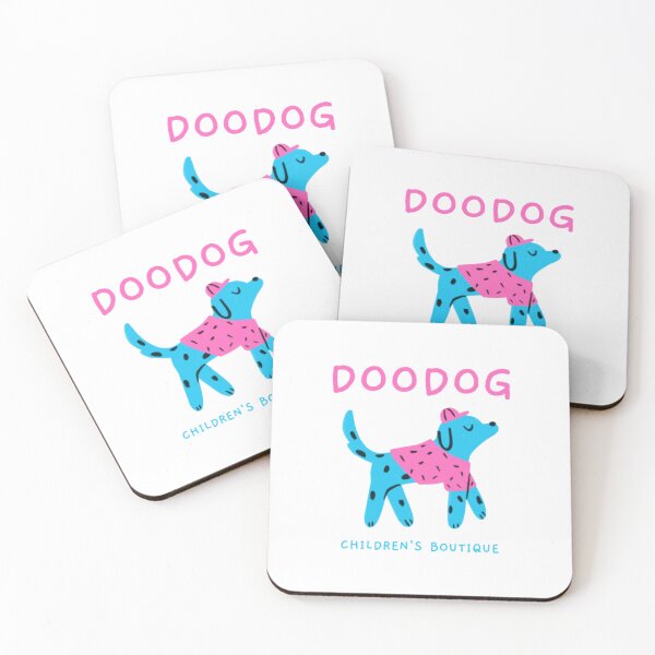 Item preview, Doodog Cute Blue Spotted Dog - Playful Modern Doodle Art designed and sold by GenZFashion000.