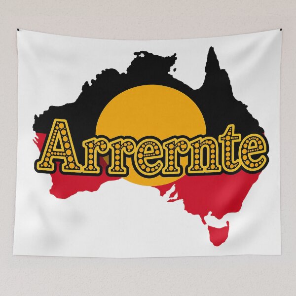 Item preview, Arrernte Country – Indigenous-Inspired Australian Map Art designed and sold by Indigenous-Aus.