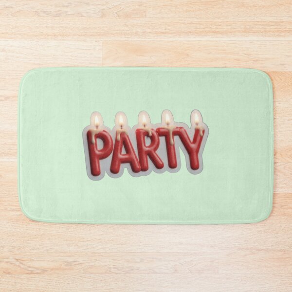Item preview, Birthday Party Red Candle Typography Sticker and tee designed and sold by Love & Papercraft  ⭐️⭐️⭐️.