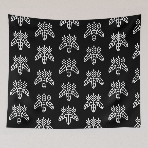 Item preview, Taiko Kiri Toyotomi Hideyoshi Samurai Emblem White Black Tile / Japanese Crest  designed and sold by 戦国まーけっと SENGOKU MARKET.