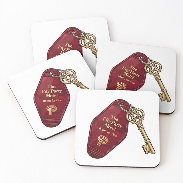Item preview, Pity Party Motel Vintage Keychain Sarcastic designed and sold by ryanguas.