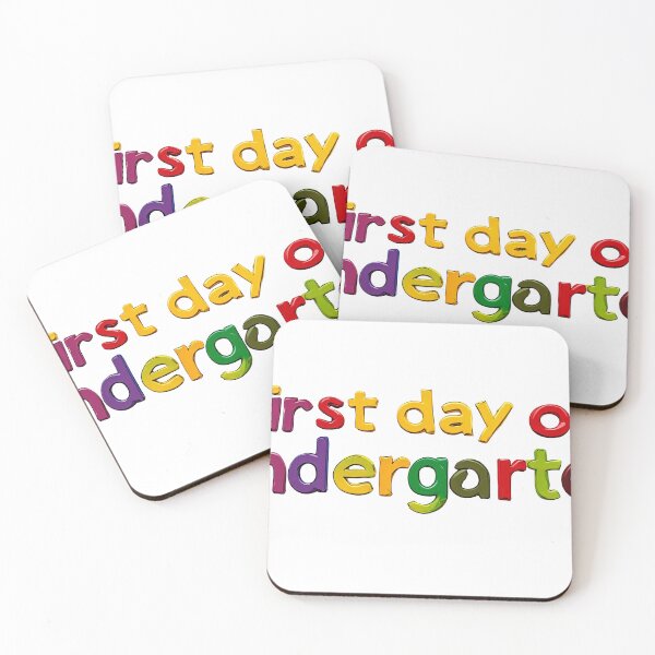 Item preview, First Day of Kindergarten – Glossy 3D Bubble Letter Design designed and sold by Burnt Cloth Tees.