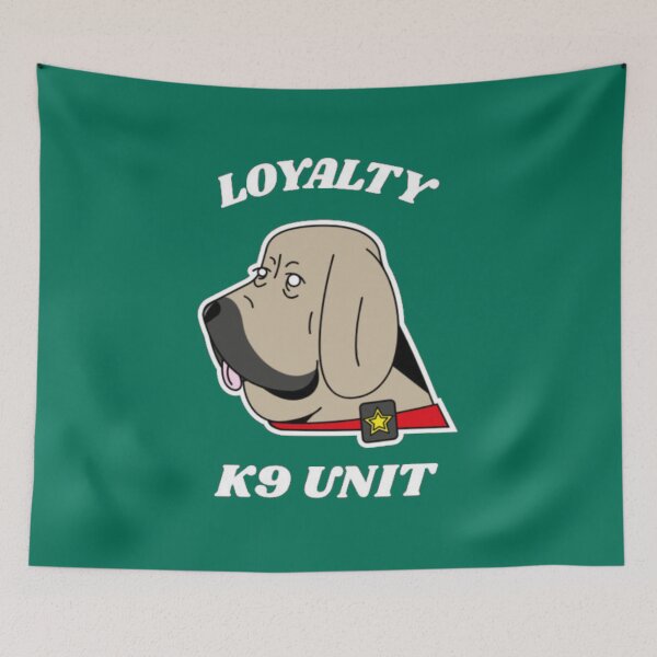 Item preview, Loyalty K9 Unit - Funny Bloodhound Mastiff Dog Officer Art designed and sold by GenZFashion000.
