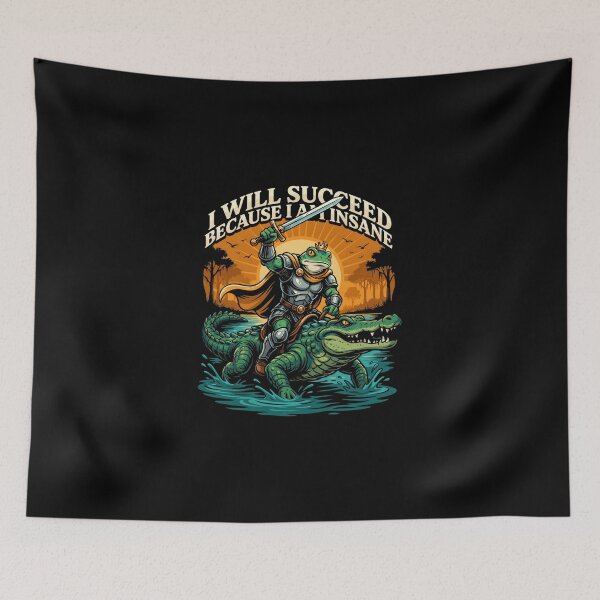 Item preview, I Will Succeed Because I Am Insane designed and sold by Millsoft.