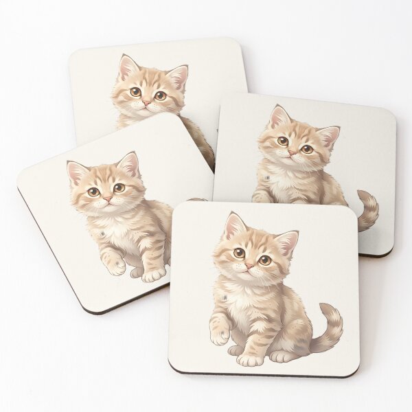 Item preview, Cute Ginger Kitten Clipart | Adorable Baby Cat PNG | Kawaii Pet Illustration for Stickers, Sublimation & Print on Demand designed and sold by MCV-Designs.