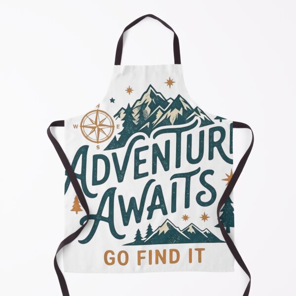 Item preview, Adventure Awaits Go Find It Mountain Compass Outdoor Graphic designed and sold by DuobrA.