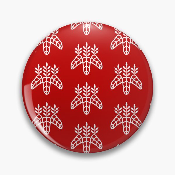 Item preview, Taiko Kiri Toyotomi Hideyoshi Samurai Emblem White Red Tile / Japanese Crest  designed and sold by 戦国まーけっと SENGOKU MARKET.