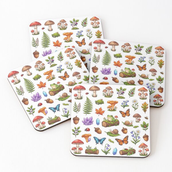 Item preview, Lots of cute insects and fungi designed and sold by SoraPetals.
