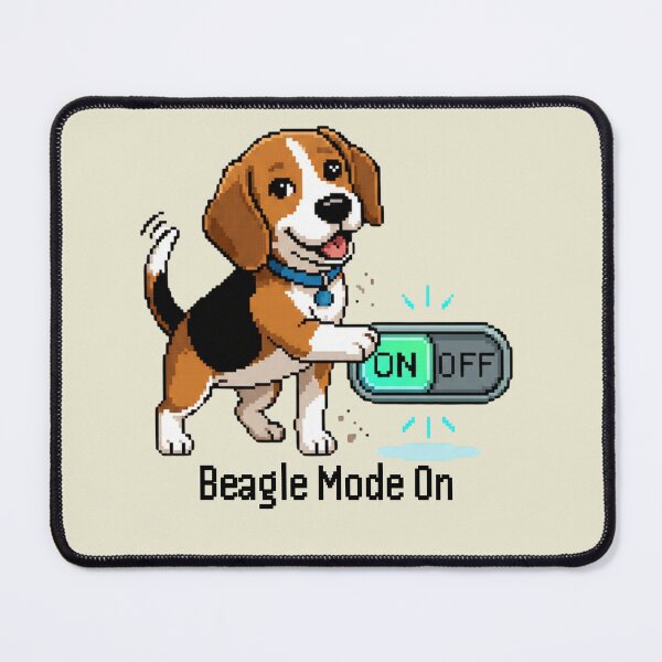 Item preview, Beagle Mode On designed and sold by TeeHee Puns.