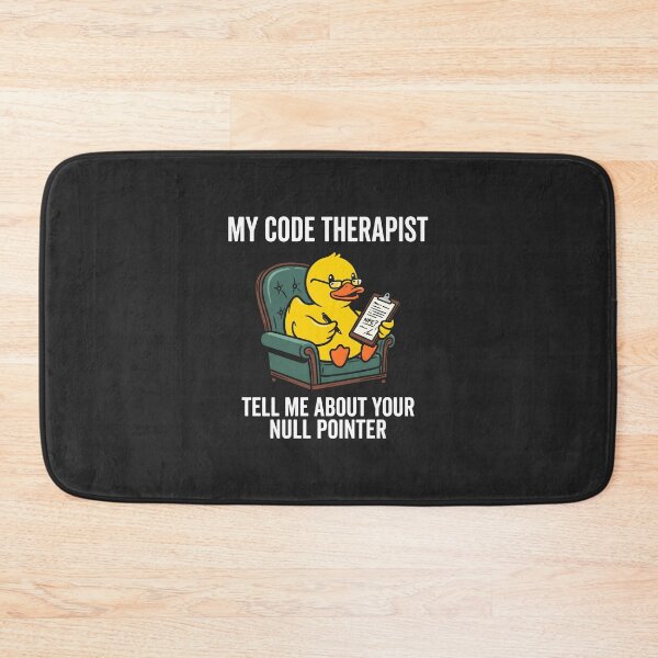 Item preview, My Code Therapist Rubber Duck Software Engineer Programmer Life designed and sold by SplashTastic.