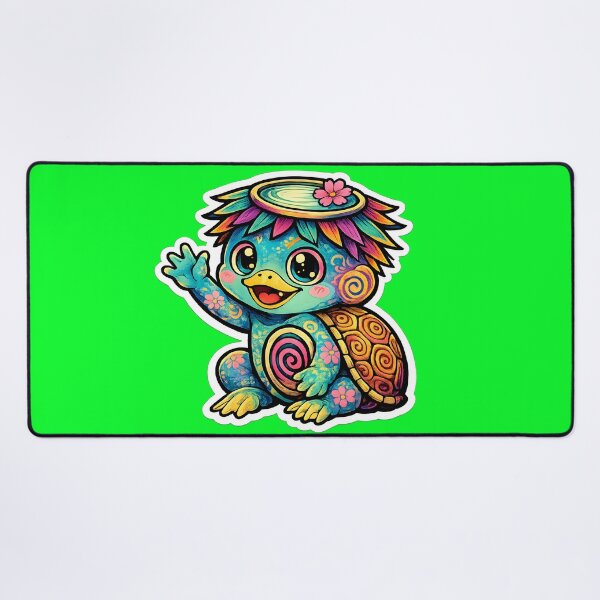 Item preview, Cute Japanese Kappa Water Imp Monster Kawaii Sticker & Apparel designed and sold by OddGarage.