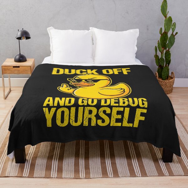 Item preview, Duck Off And Go Debug Yourself Software Engineer Tech Humor designed and sold by SplashTastic.