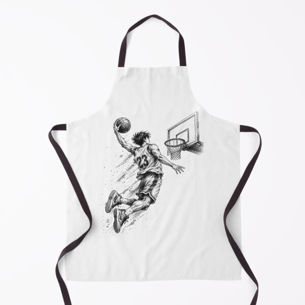 Item preview, Basketball Dunk Sketch Sticker | Dynamic Sports Pencil Art | Black & White Athlete Design designed and sold by DKraftz.