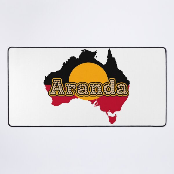Item preview, Aranda Country – Indigenous-Inspired Australian Map Art designed and sold by Indigenous-Aus.