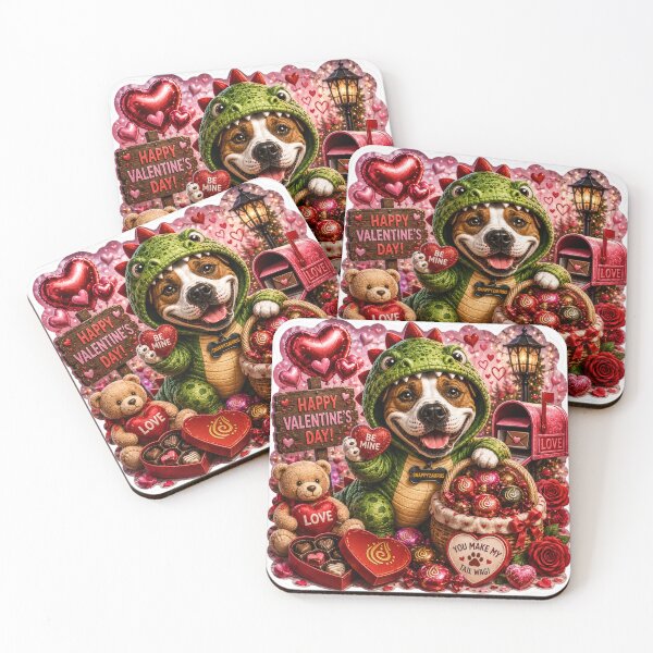 Item preview, Snappyzaurus Valentine's Day Sticker | Cute Dinosaur Dog designed and sold by Collins Design.