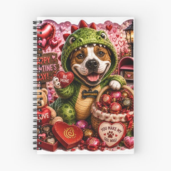 Item preview, Snappyzaurus Valentine's Day Sticker | Cute Dinosaur Dog designed and sold by Collins Design.