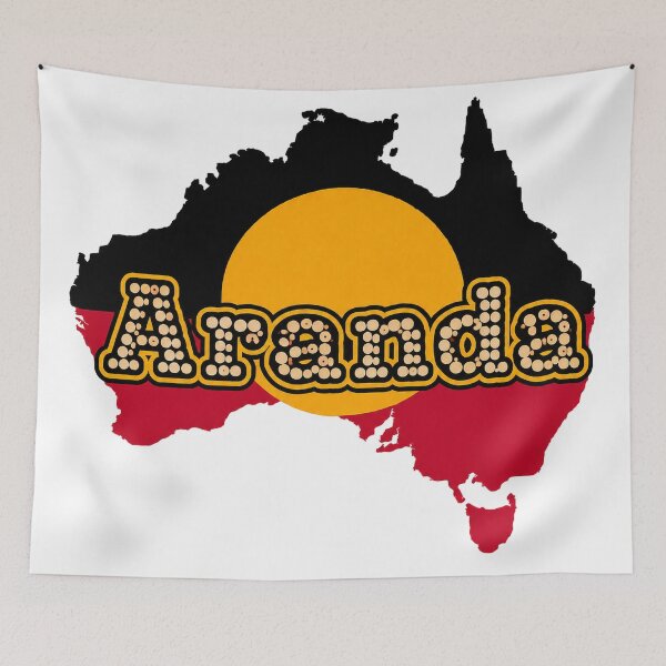 Item preview, Aranda Country – Indigenous-Inspired Australian Map Art designed and sold by Indigenous-Aus.