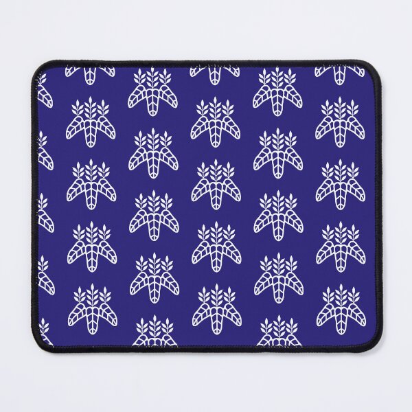 Item preview, Taiko Kiri Toyotomi Hideyoshi Samurai Emblem White Blue Tile / Japanese Crest designed and sold by 戦国まーけっと SENGOKU MARKET.
