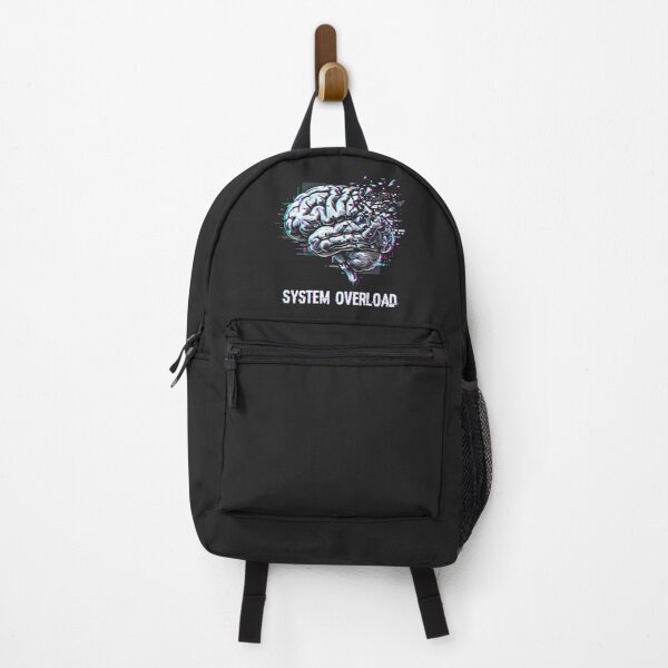 Item preview, System Overload Brain Glitch Art Cyberpunk Aesthetic Tech Humor designed and sold by SplashTastic.
