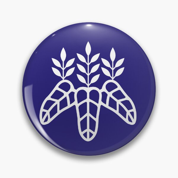 Item preview, Taiko Kiri Toyotomi Hideyoshi Samurai Emblem White Blue / Japanese Crest  designed and sold by 戦国まーけっと SENGOKU MARKET.