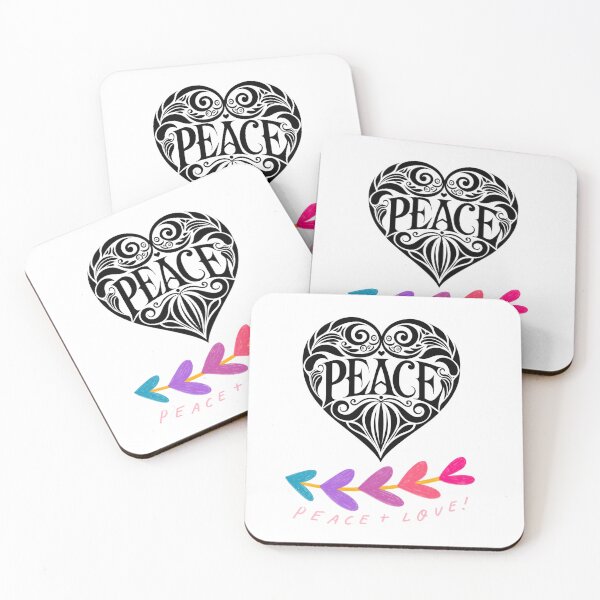 Item preview, Peace and Love Bohemian Heart Design designed and sold by NikBrin Prevail .