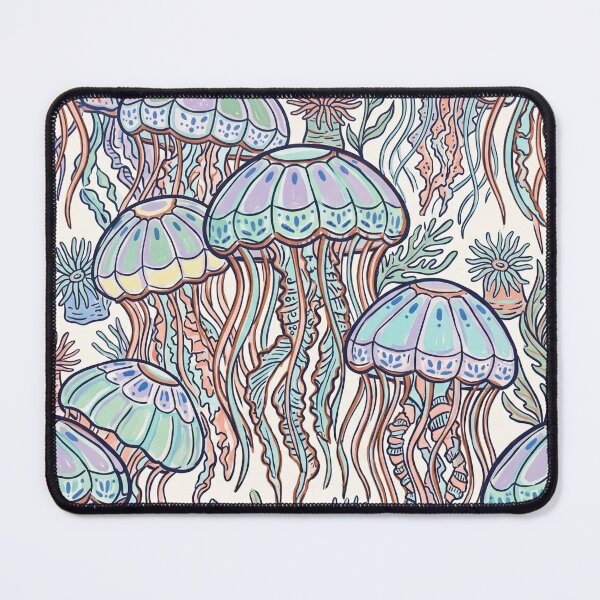 Item preview, Whimsical Jellyfish & Ocean Pattern Pastel designed and sold by 21 Tulips.