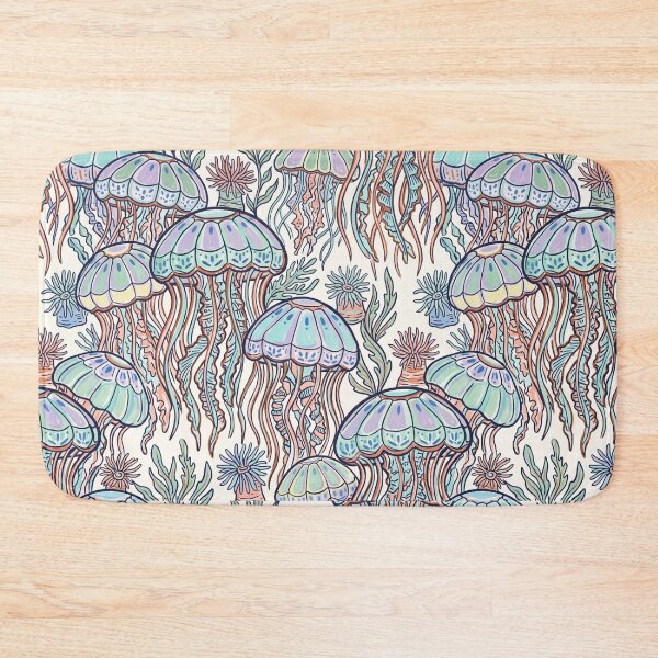 Item preview, Whimsical Jellyfish & Ocean Pattern Pastel designed and sold by 21 Tulips.
