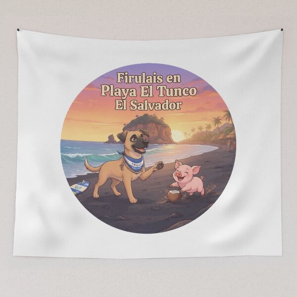 Item preview, Firulais at El Tunco Beach designed and sold by robsorbar.