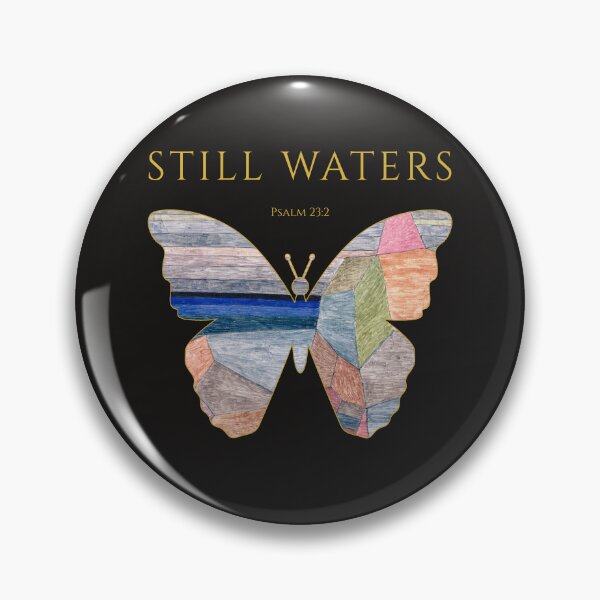 Item preview, Still Waters Butterfly Christian Art Scripture Faith Gift Many Parts One Beauty Psalm 23 2 designed and sold by KittenAndCo.