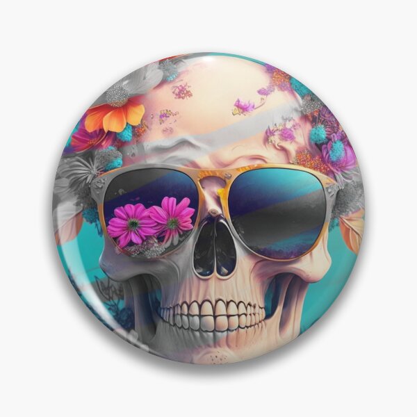Item preview, Blooming Skull Art Print | Vibrant Gothic Wall Decor designed and sold by Pixel Rush.