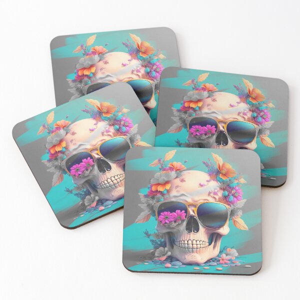 Item preview, Blooming Skull Art Print | Vibrant Gothic Wall Decor designed and sold by Pixel Rush.