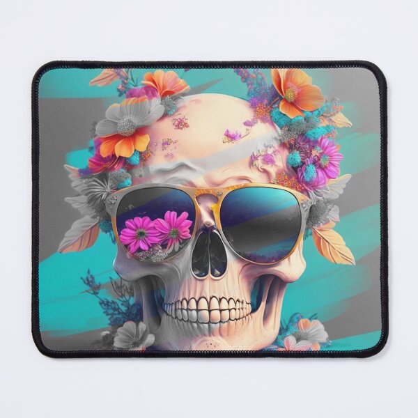 Item preview, Blooming Skull Art Print | Vibrant Gothic Wall Decor designed and sold by Pixel Rush.