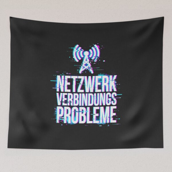 Item preview, Netzwerk Verbindungsprobleme Network Error Cyberpunk Glitch Art Tech Humor designed and sold by SplashTastic.