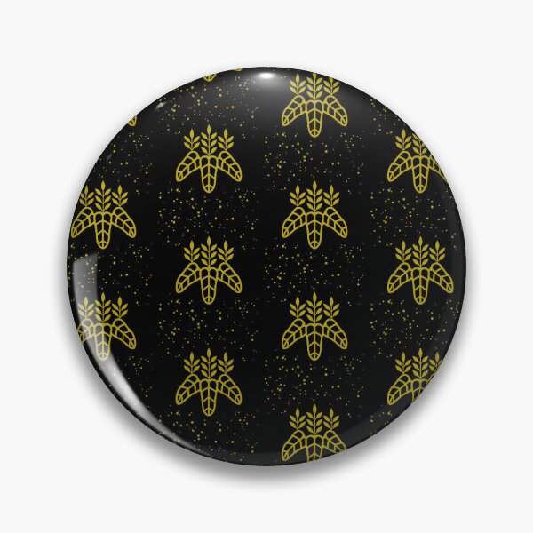 Item preview, Taiko Kiri Toyotomi Hideyoshi Samurai Emblem Faux Gold Dust Black Tile / Japanese Crest designed and sold by 戦国まーけっと SENGOKU MARKET.