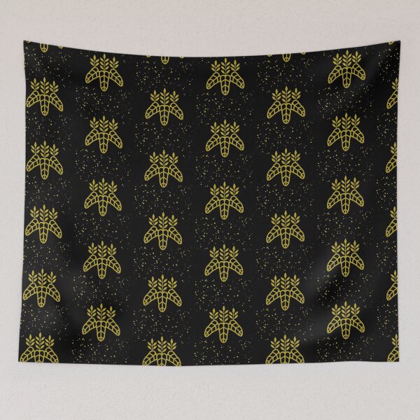 Item preview, Taiko Kiri Toyotomi Hideyoshi Samurai Emblem Faux Gold Dust Black Tile / Japanese Crest designed and sold by 戦国まーけっと SENGOKU MARKET.