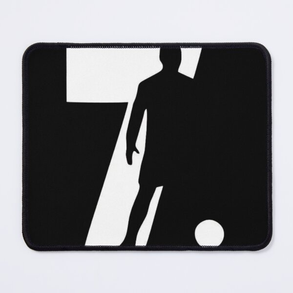 Item preview, Cristiano Ronaldo Shadow Number 7 Black & White Football Graphic T-Shirt designed and sold by RajDeals.