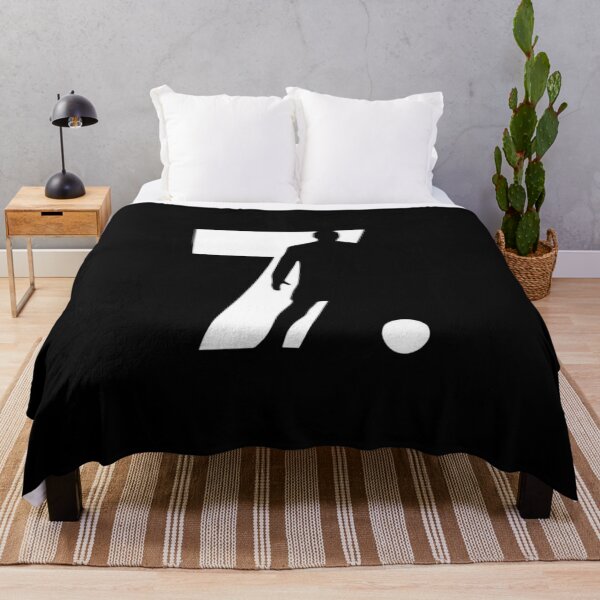 Item preview, Cristiano Ronaldo Shadow Number 7 Black & White Football Graphic T-Shirt designed and sold by RajDeals.