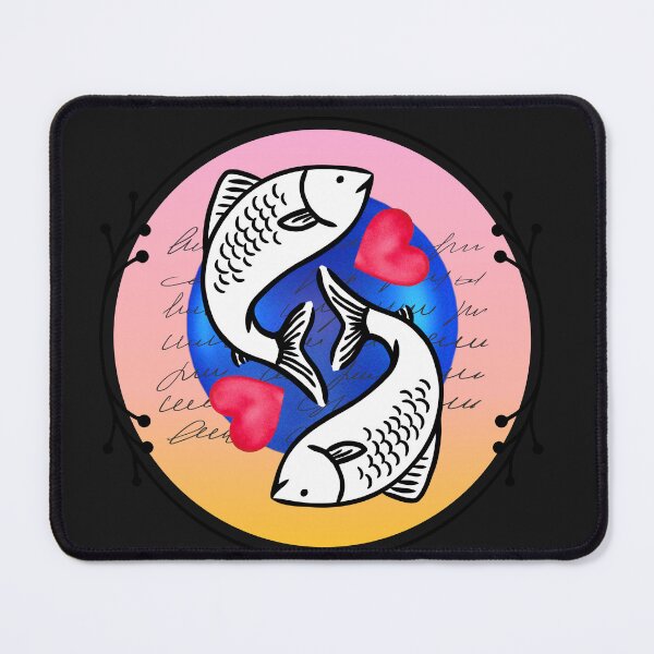 Item preview, Pisces Koi Fish Love Design | Yin Yang Fish Aesthetic | Cute Zodiac Art designed and sold by Palette _Vibes.