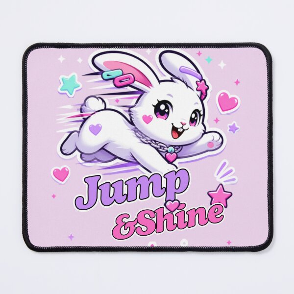 Item preview, Jump and Shine Kawaii Bunny Pastel Y2K designed and sold by inkaylindesign.